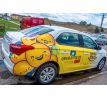 Polep osobného auta smile TAXI v Skalici